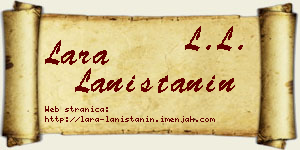 Lara Laništanin vizit kartica